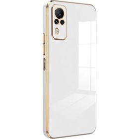 Microsonic Vivo Y51 Olive Plated Beyaz Kılıf