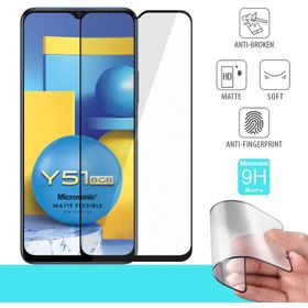 Microsonic Vivo Y51 Seramik Matte Flexible Siyah Ekran Koruyucu