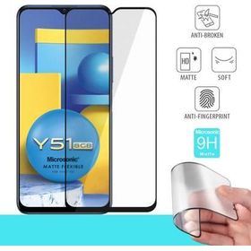 Microsonic Vivo Y51 Seramik Matte Flexible Siyah Ekran Koruyucu