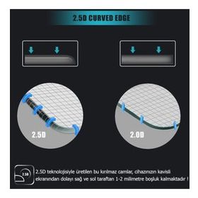 Microsonic Vivo Y70 Tempered Glass Cam Ekran Koruyucu