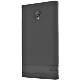 Microsonic Vodafone Smart Style 7 Gizli Mıknatıslı Dual View Delux Siyah Kılıf