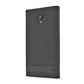 Microsonic Vodafone Smart Style 7 Gizli Mıknatıslı Dual View Delux Siyah Kılıf