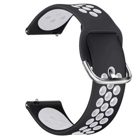 Microsonic Xiaomi Amazfit Pace 2 Stratos Rainbow Sport Band Siyah Beyaz Kordon