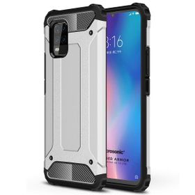Microsonic Xiaomi Mi 10 Lite Rugged Armor Gümüş Kılıf