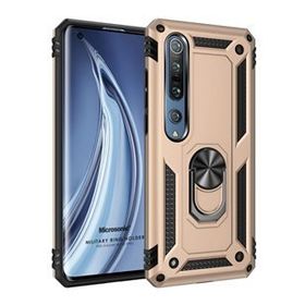 Microsonic Xiaomi Mi 10 Pro Military Ring Holder Gold Kılıf
