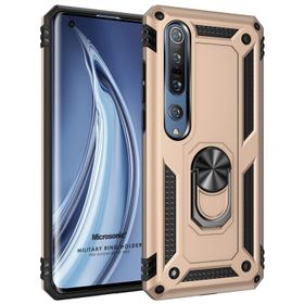 Microsonic Xiaomi Mi 10 Pro Military Ring Holder Gold Kılıf
