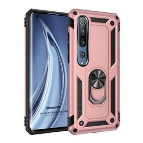 Microsonic Xiaomi Mi 10 Pro Military Ring Holder Rose Gold Kılıf