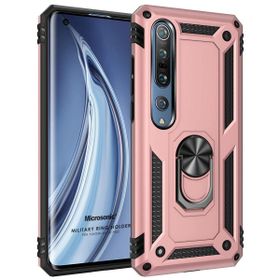 Microsonic Xiaomi Mi 10 Pro Military Ring Holder Rose Gold Kılıf