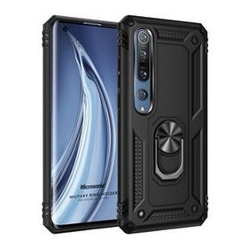 Microsonic Xiaomi Mi 10 Pro Military Ring Holder Siyah Kılıf