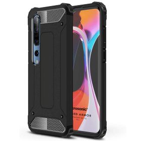Microsonic Xiaomi Mi 10 Pro Rugged Armor Siyah Kılıf