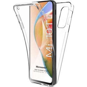 Microsonic Xiaomi Mi 10T 6 Tarafı Tam Full Koruma 360 Clear Soft Şeffaf Cep Telefonu Kılıfı