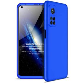 Microsonic Xiaomi Mi 10T Double Dip 360 Protective Mavi Cep Telefonu Kılıfı