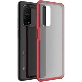Microsonic Xiaomi Mi 10T Frosted Frame Kırmızı Kılıf