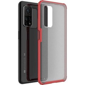 Microsonic Xiaomi Mi 10T Frosted Frame Kırmızı Kılıf