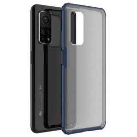 Microsonic Xiaomi Mi 10T Frosted Frame Lacivert Kılıf