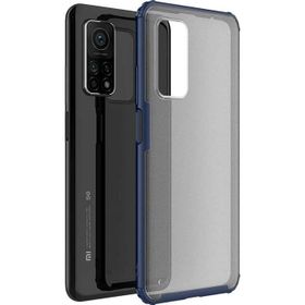 Microsonic Xiaomi Mi 10T Frosted Frame Lacivert Kılıf