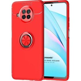Microsonic Xiaomi Mi 10T Lite Kickstand Ring Holder Kırmızı Kılıf
