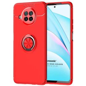 Microsonic Xiaomi Mi 10T Lite Kickstand Ring Holder Kırmızı Kılıf
