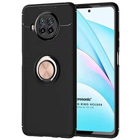 Microsonic Xiaomi Mi 10T Lite Kickstand Ring Holder Siyah Kılıf