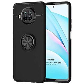 Microsonic Xiaomi Mi 10T Lite Kickstand Ring Holder Siyah Kılıf