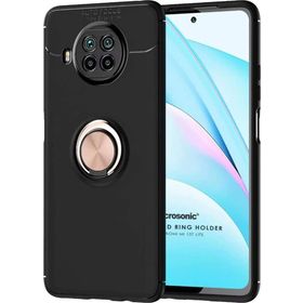 Microsonic Xiaomi Mi 10T Lite Kickstand Ring Holder Siyah Kılıf
