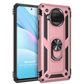 Microsonic Xiaomi Mi 10T Lite Military Ring Holder Rose Gold Kılıf