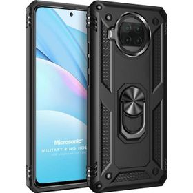 Microsonic Xiaomi Mi 10T Lite Military Ring Holder Siyah Kılıf