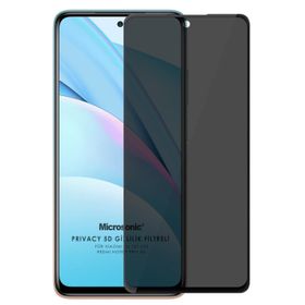 Microsonic Xiaomi Mi 10T Lite Privacy 5D Gizlilik Filtreli Siyah Cam Ekran Koruyucu