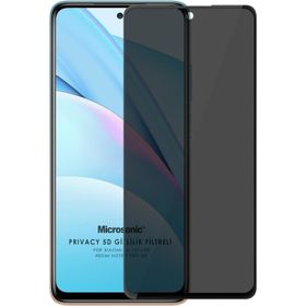 Microsonic Xiaomi Mi 10T Lite Privacy 5D Gizlilik Filtreli Siyah Cam Ekran Koruyucu