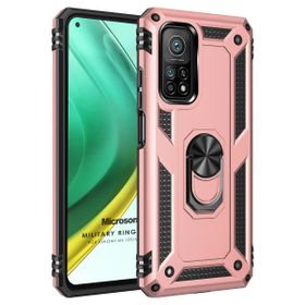 Microsonic Xiaomi Mi 10T Military Ring Holder Rose Gold Kılıf