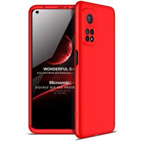 Microsonic Xiaomi Mi 10T Pro Double Dip 360 Protective Kırmızı Kılıf