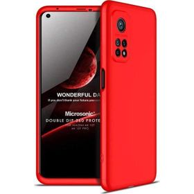 Microsonic Xiaomi Mi 10T Pro Double Dip 360 Protective Kırmızı Kılıf