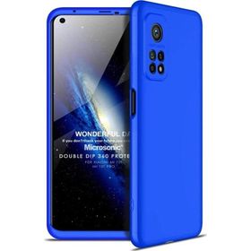 Microsonic Xiaomi Mi 10T Pro Double Dip 360 Protective Mavi Kılıf