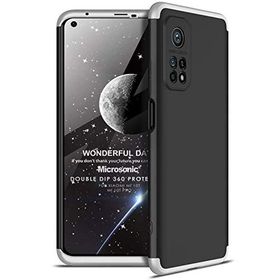 Microsonic Xiaomi Mi 10T Pro Double Dip 360 Protective Siyah Gri Kılıf