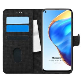 Microsonic Xiaomi Mi 10T Pro Fabric Book Wallet Siyah Kılıf