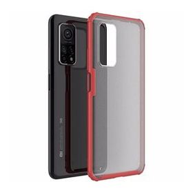 Microsonic Xiaomi Mi 10T Pro Frosted Frame Kırmızı Kılıf