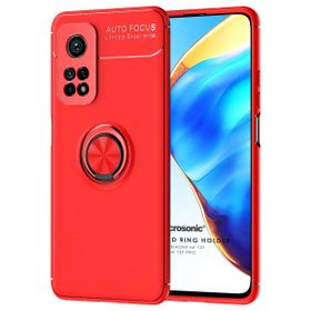 Microsonic Xiaomi Mi 10T Pro Kickstand Ring Holder Kırmızı Kılıf