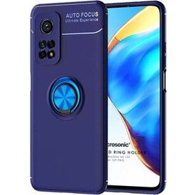 Microsonic Xiaomi Mi 10T Pro Kickstand Ring Holder Lacivert Kılıf