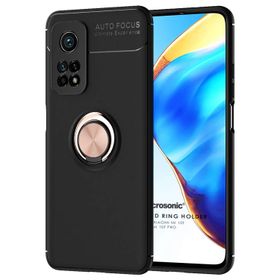 Microsonic Xiaomi Mi 10T Pro Kickstand Ring Holder Siyah Kılıf
