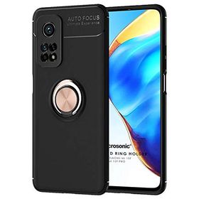 Microsonic Xiaomi Mi 10T Pro Kickstand Ring Holder Siyah Kılıf