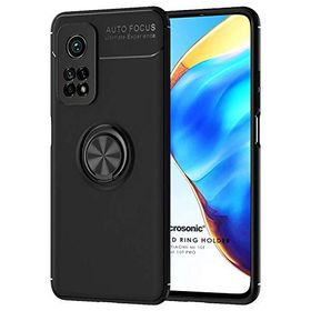 Microsonic Xiaomi Mi 10T Pro Kickstand Ring Holder Siyah Kılıf