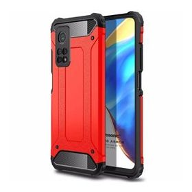 Microsonic Xiaomi Mi 10T Pro Rugged Armor Kırmızı Kılıf