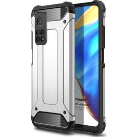 Microsonic Xiaomi Mi 10T Rugged Armor Gümüş Kılıf