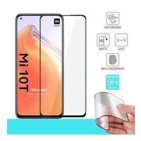 Microsonic Xiaomi Mi 10T Seramik Matte Flexible Siyah Ekran Koruyucu