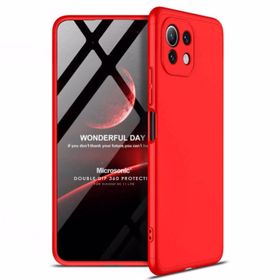 Microsonic Xiaomi Mi 11 Lite Double Dip 360 Protective Kırmızı Kılıf