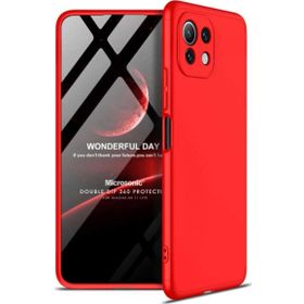 Microsonic Xiaomi Mi 11 Lite Double Dip 360 Protective Kırmızı Kılıf