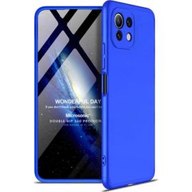 Microsonic Xiaomi Mi 11 Lite Double Dip 360 Protective Mavi Kılıf