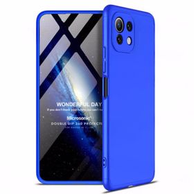 Microsonic Xiaomi Mi 11 Lite Double Dip 360 Protective Mavi Kılıf