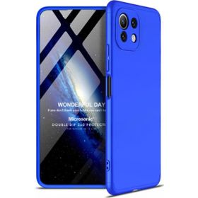 Microsonic Xiaomi Mi 11 Lite Double Dip 360 Protective Mavi Kılıf