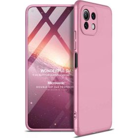 Microsonic Xiaomi Mi 11 Lite Double Dip 360 Protective Rose Gold Kılıf